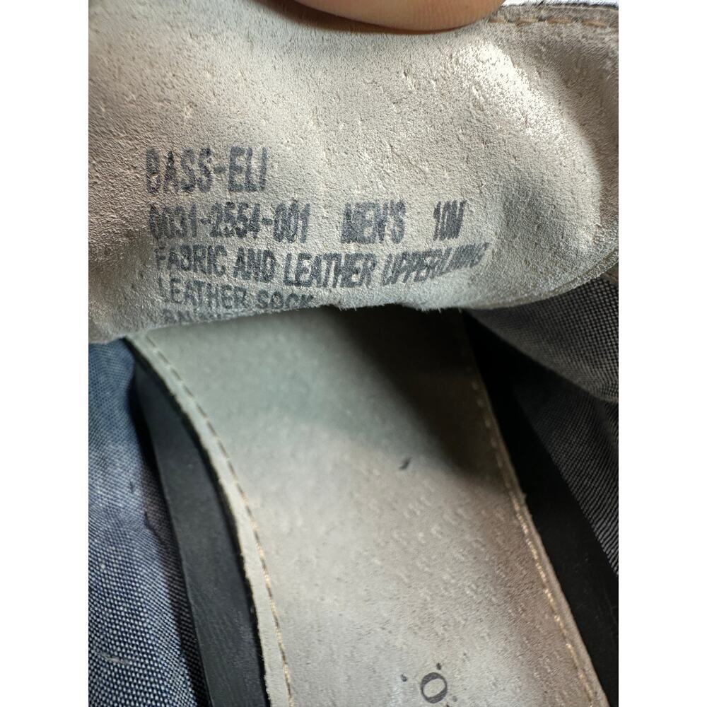 G.H.Bass & Co Denim fabric and leather Bass-Eli men shoes size‎ 10M - Picture 8 of 10